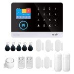 Wireless WiFi GSM Smart Alarm System with Sensors