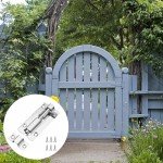 DOETYD Door Lock with Bolt 3 Inch Stainless Latches Slide Door Lock with Screws for Shed Garden Bathroom Garage