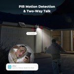 Tefrio Cellular Security Camera with Built-in 4G SIM Card