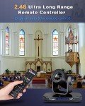 FoMaKo 4K NDI Camera 60FPS 20X Optical Zoom, AI Auto-Tracking NDI PTZ Camera, USB3.0 3G-SDI HDMI 4K PTZ Camera for Church Worship Education Conference Events, 4K HDR Camera (K820N NDI Camera Black)