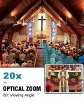 FoMaKo 4K NDI Camera 60FPS 20X Optical Zoom, AI Auto-Tracking NDI PTZ Camera, USB3.0 3G-SDI HDMI 4K PTZ Camera for Church Worship Education Conference Events, 4K HDR Camera (K820N NDI Camera Black)