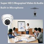 GW Security 8 Channel 4K NVR 5MP H.265 IP Surveillance Camera System with 8 Pieces Super HD 1920P Weatherproof PoE Security Dome Cameras
