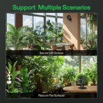 VIVOSUN GrowCam C4, 2K QHD WiFi Smart Camera for Grow Tent & VGrow Smart Grow Box, Timelapse, Night Vision, SD Card Storage, 2-Way Audio, App Control