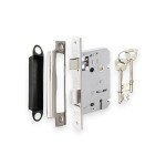 Heavy Duty Chrome Mortice Lock with Keys