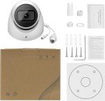 Dahua Starlight 4MP PoE IP Camera, Dome/Turret Secrutiy Camera with IVS,2.8mm Lens 164ft IR Night Vision, Built-in Mic, AI Human Vehicle Detection, IP67, DMSS/SmartPss Lite