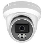Marquis Compatible for Hikvision 4MP PoE IP Turret Dome Camera with Microphone/Audio, IP Security Camera Outdoor Rated, 98ft IR Night Vision, Waterproof IP66, 108° Wide Angle 2.8mm Lens