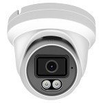 Marquis Compatible for Hikvision 4MP PoE IP Turret Dome Camera with Microphone/Audio, IP Security Camera Outdoor Rated, 98ft IR Night Vision, Waterproof IP66, 108° Wide Angle 2.8mm Lens