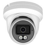 Marquis Compatible for Hikvision 4MP PoE IP Turret Dome Camera with Microphone/Audio, IP Security Camera Outdoor Rated, 98ft IR Night Vision, Waterproof IP66, 108° Wide Angle 2.8mm Lens