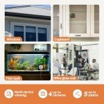 Girafit 3MP 2K Window Camera, 2.4GHz 5GHz WiFi Cameras for Home Security, 2 Pack with ChroMax Al Color Night Vision, Person and Motion Detection, 24/7 Recording,