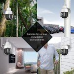 N_EYE Outdoor 5G WiFi Security Cameras,8MP/4K 360 Degree Dome Surveillance Cameras,5X Zoom, 2-Way Audio Security PTZ Camera, IP66 Waterproof Outdoor Camera,Cloud Storage/Support SD Card