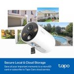 Tapo C425 KIT(Renewed) 2K 4MP QHD Solar Security Camera, with Rechargeable Battery, Solar Panel for Continuous Power,Indoor&Outdoor, Color Night Vision,AI Detection,Works with Alexa, No Monthly Fee