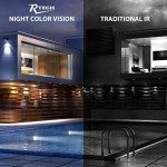 R-Tech 4K(8MP) TVI Bullet Outdoor Security Camera with HD Night Color Vision, Analog Camera, IP67 Outdoor Weatherproof, 4-in-1 AHD/CVBS/CVI/TVI– 2.8mm Fixed Lens – White