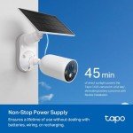 Tapo C425 KIT(Renewed) 2K 4MP QHD Solar Security Camera, with Rechargeable Battery, Solar Panel for Continuous Power,Indoor&Outdoor, Color Night Vision,AI Detection,Works with Alexa, No Monthly Fee