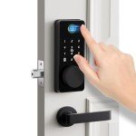biquole Smart Lock, Fingerprint Deadbolt Door Lock,7-in-1 Keyless Entry Door Lock with App Control,Electronic Touchscreen Keypad,Biometric Door Locks for Front Door