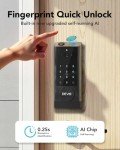 Devo G1 Video Smart Lock, 3-in-1 Camera+Doorbell+Fingerprint Keyless Entry Door Lock, Wi-Fi Smart Deadbolt Lock for Front Door, App Remote Control, Human Detection, IP65 Waterproof, BHMA Grade 3