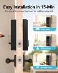 Devo G1 Video Smart Lock, 3-in-1 Camera+Doorbell+Fingerprint Keyless Entry Door Lock, Wi-Fi Smart Deadbolt Lock for Front Door, App Remote Control, Human Detection, IP65 Waterproof, BHMA Grade 3
