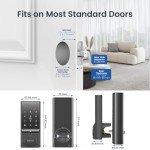 Devo G5 Smart Door Lock, Keyless Entry Door Lock with Doorbell, Built-in WiFi Deadbolt Lock for Front Door,No Hub, App Remote Control, Auto-Lock, IP54 Waterproof, BHMA Grade 3