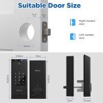 Devo G1 Video Smart Lock, 3-in-1 Camera+Doorbell+Fingerprint Keyless Entry Door Lock, Wi-Fi Smart Deadbolt Lock for Front Door, App Remote Control, Human Detection, IP65 Waterproof, BHMA Grade 3