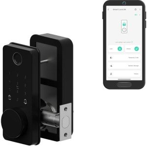 YoLink Smart Deadbolt Lock with Fingerprint, Keypad, IC Card, YoLink Fob and YoLink App Control – LoRa Long Range, Alexa, Goolge, IFTTT and Home Assistant – YoLink Hub Required