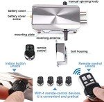 HONUTIGE Electronic Deadbolt Door Lock, Smart Wireless Anti-Theft Home Security Keyless Deadbolt Access Control System with 4 Remote Control