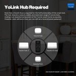 YoLink Smart Deadbolt Lock with Fingerprint, Keypad, IC Card, YoLink Fob and YoLink App Control – LoRa Long Range, Alexa, Goolge, IFTTT and Home Assistant – YoLink Hub Required