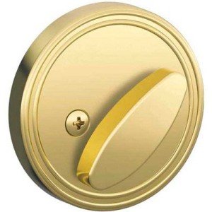 J Series Single Cylinder Deadbolt Finish: Bright Brass