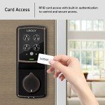 Lockly Secure Plus, RFID Card Smart Lock, Keyless Entry Doory Lock, PIN Genie® Keypad, 3D Biometric Fingerprint Sensor, Auto Lock - Venetian Bronze (PGD728FCVB) - Deadbolt Edition