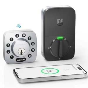 ULTRALOQ Z-Wave Smart Lock, 5 in 1 Keyless Entry Door Lock, Z-Wave Door Lock with Door Sensor, Works with Z-Wave Plus, Home Assistant, Compatible with SmartThings, Hubitat, Ezlo, etc, Deadbolt Lock