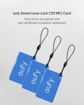eufy NFC Card for Smart Lock C33, Access Card for Keyless Entry Door Lock C33, NFC Key Card Works for Built-in Wi-Fi Deadbolt C33, 3 Pcs