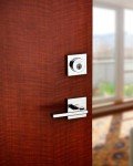 Kwikset 158SQT-S.STRKP Halifax Square Rose Single Cylinder Deadbolt SmartKey with 6AL Latch and Square Corner, Round Corner and 5303 Round Corner Full Lip Strikes KA3 - Matte Black