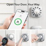 ULTRALOQ Z-Wave Smart Lock, 5 in 1 Keyless Entry Door Lock, Z-Wave Door Lock with Door Sensor, Works with Z-Wave Plus, Home Assistant, Compatible with SmartThings, Hubitat, Ezlo, etc, Deadbolt Lock