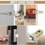 2 Pack 45mm Polished Tubular Latch Locks