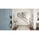 Schlage BE499WB CAM 622 Encode Plus WiFi Deadbolt Smart Lock, Keyless Entry Touchscreen Door Lock with Camelot Trim, Matte Black