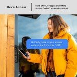 Lockly Secure Plus, RFID Card Smart Lock, Keyless Entry Doory Lock, PIN Genie® Keypad, 3D Biometric Fingerprint Sensor, Auto Lock - Venetian Bronze (PGD728FCVB) - Deadbolt Edition