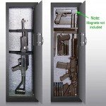 Biometric Large Wall Safe, Hidden Fingerprint Security Wall Safe, In Wall Safe Between Studs, Perfect for Home/Office/Hotel, Secure Handgun, Documents, Jewelry, Valuables