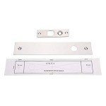 Electric Mortise Deadbolt Lock NC Fail Mode Low Temperature Bolt Security Lock with Solenoid Bolts for Fireproof Door Metal Door Glass Door Wooden Door