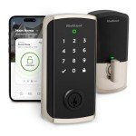 Kwikset Halo Select Smart Lock Keyless Entry Door Lock Wi-Fi and Matter Enabled Deadbolt No Hub Needed, Geofence Auto-Unlock, Grade AAA Certified, Easy Install, Satin Nickel Lifetime Finish Warranty
