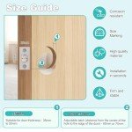 Coolty Deadbolt Lock with Key Security Door Lock Entrance Door Lock Set, Single Cylinder Deadbolt Lock Set (Silver)