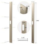 24" Interior Door Jamb Repair Kit, Door Reinforcement Strike Plates for Interior (Aged Bronze)