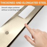 24" Interior Door Jamb Repair Kit, Door Reinforcement Strike Plates for Interior (Aged Bronze)
