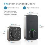 ULTRALOQ Bolt Fingerprint Smart Lock,Built-in WiFi Keyless Entry, Biometric Smart Deadbolt with Door Sensor, Voice Control with Siri/Alexa/Google,Smart Home Automation