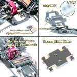 RampCrab Carbon Fiber Chassis Kit for SCX24, 7° Angled Skid, LCG Chassis Kit for Axial SCX24 C10, JLU, Bronco, Deadbolt