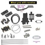 RampCrab Carbon Fiber Chassis Kit for SCX24, 7° Angled Skid, LCG Chassis Kit for Axial SCX24 C10, JLU, Bronco, Deadbolt