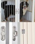 BPTRKOM 1 x Sliding Door Lock Door Bolt - for Sliding Doors 90/180 Degree Deadbolt Lock Vintage Door Lock for Kitchens, Bedrooms, Study, Bathrooms (Silver)