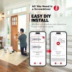 Kwikset Halo Select Smart Lock Keyless Entry Door Lock Wi-Fi and Matter Enabled Deadbolt No Hub Needed, Geofence Auto-Unlock, Grade AAA Certified, Easy Install, Satin Nickel Lifetime Finish Warranty