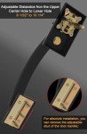 goldenwarm Oil Rubbed Bronze Front Door Knob Handle, Entry Door Handle and Reversible Handle Knob, Single Cylinder Front Door Handle Only, Front Door Entry Handleset, Entry Way Door Handle