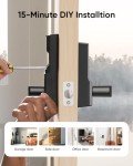 eufy Smart Lever Lock C33, Fingerprint Keyless Door Lock with Handle