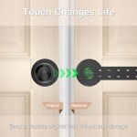 Fingerprint Door knob, Fingerprint Door Lock with Code,Keyfob Card,Bluetooth,Key,Biometric Smart Lock for Home Bedroom Apartment