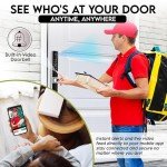 WOLFMAC Slim Smart Lock with Biometric Fingerprint Handle, Keyless Entry Door Lock, Bluetooth Electronic Door Lock with Smart App Access - Digital Door Lock with Peephole Camera (Silver)
