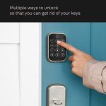 Yale Assure Lock 2 Key-Free Touchscreen with Wi-Fi and Valdosta Lever in Black
